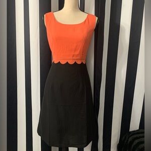 2/$15- Ezra Vibrant Orange & Black Dress